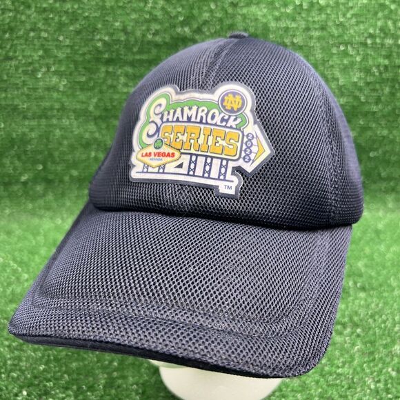Notre Dame Fighting Irish Shamrock Series Las Vegas Navy Blue Baseball Hat NWT - Picture 3 of 8